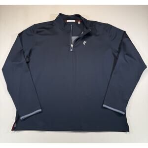 Ashworth Golf Pullover 2XL Quarter Zip Navy Performance Stretch